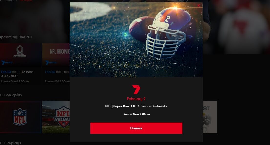 7plus Super Bowl Live Stream