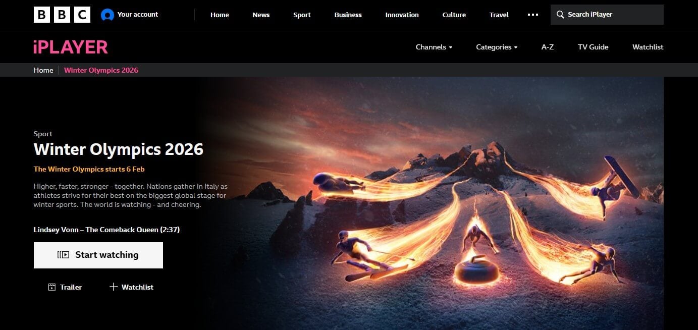 Bbc Iplayer Winter Olympics 2026 Live Stream