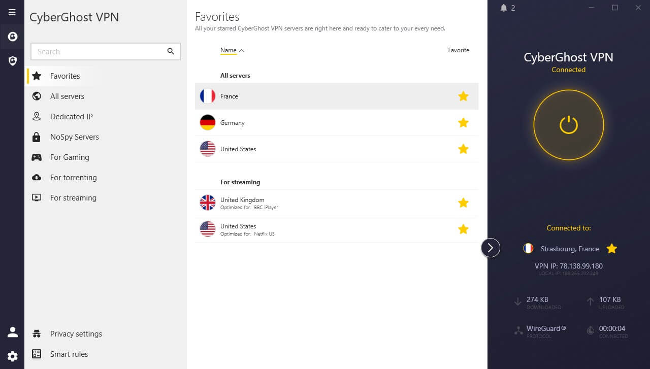 Cyberghost App Windows