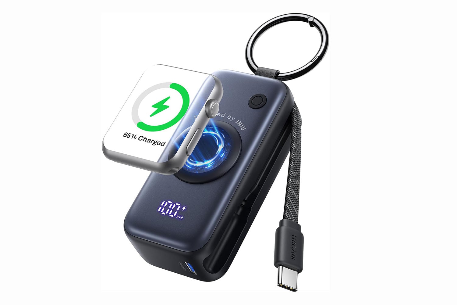 Iniu Snapgo Mini Portable Charger, Power Bank For Apple Watch And iPhone