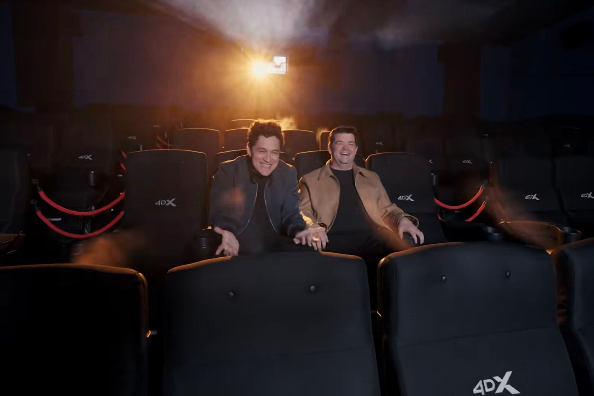 'Project Hail Mary' directors Phil Lord and Chris Miller get tossed around in 4DX, one of 12 formats the film is being released in.