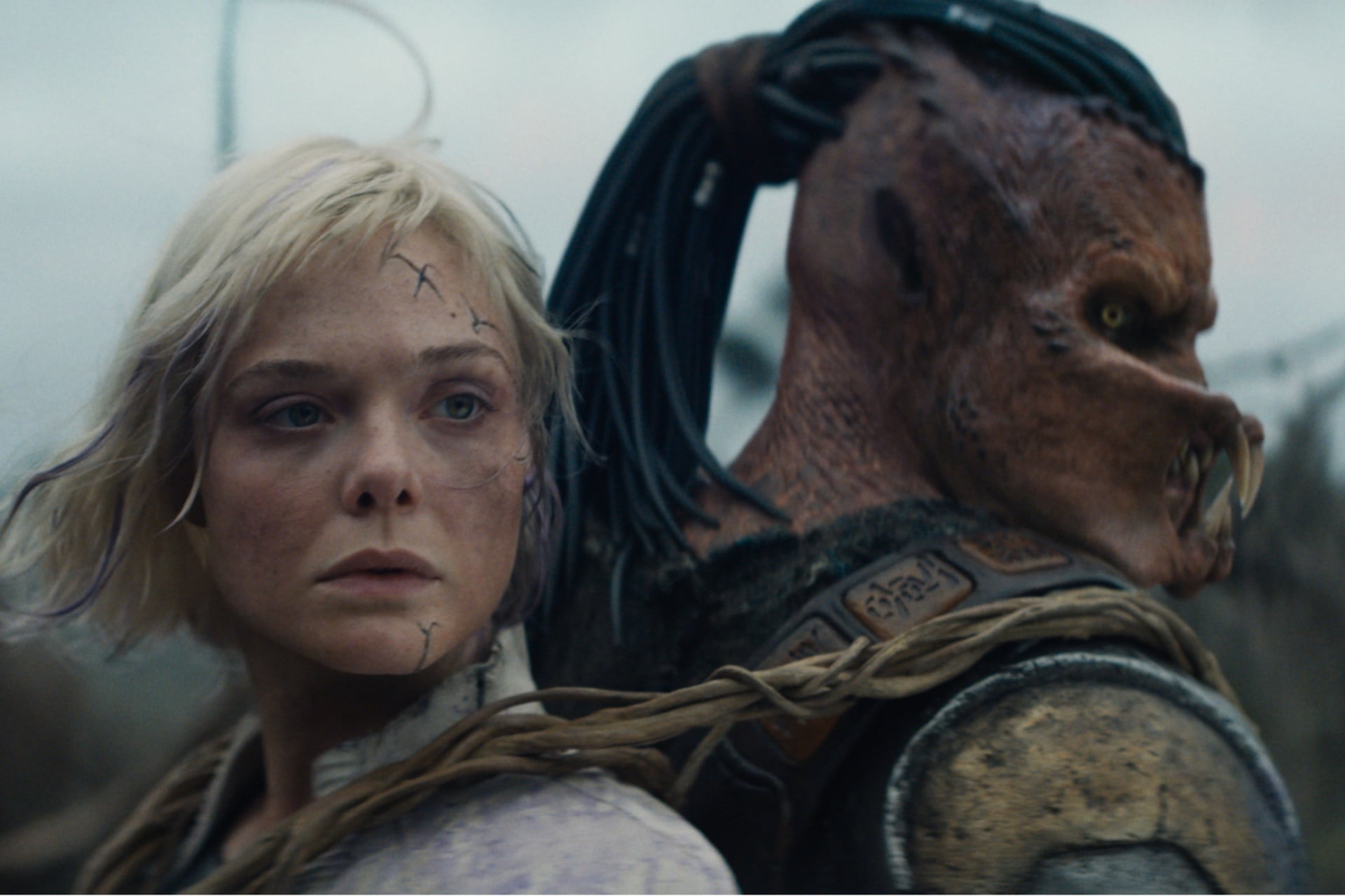 Thia (Elle Fanning) and Dek (Dimitrius Schuster-Koloamatangi) make quite the pair.
