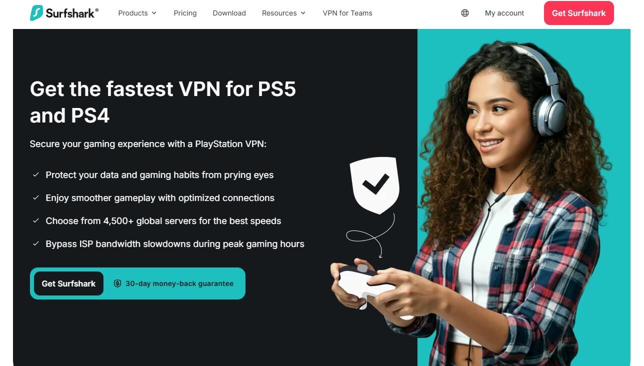 Surfshark Ps5