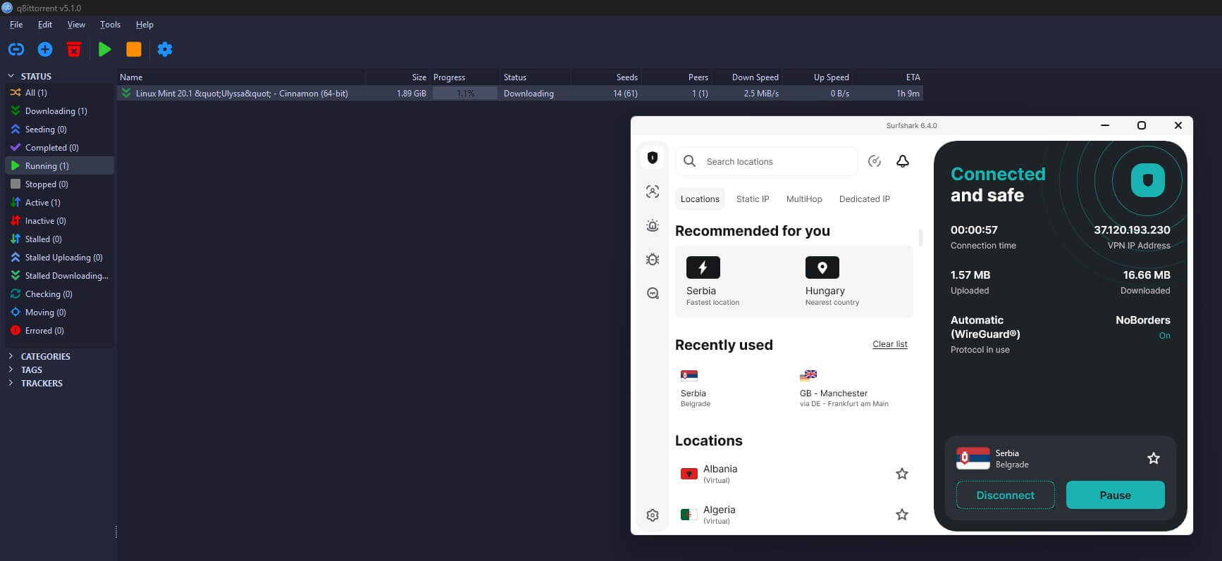 Surfshark Torrenting