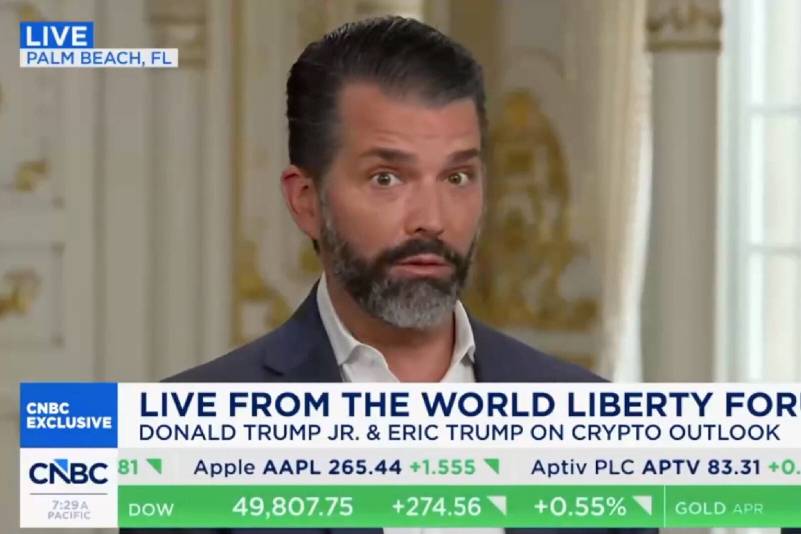 Trump Boys Talk 'Retribution' as CEOs Kiss the Ring at Their Crypto Event