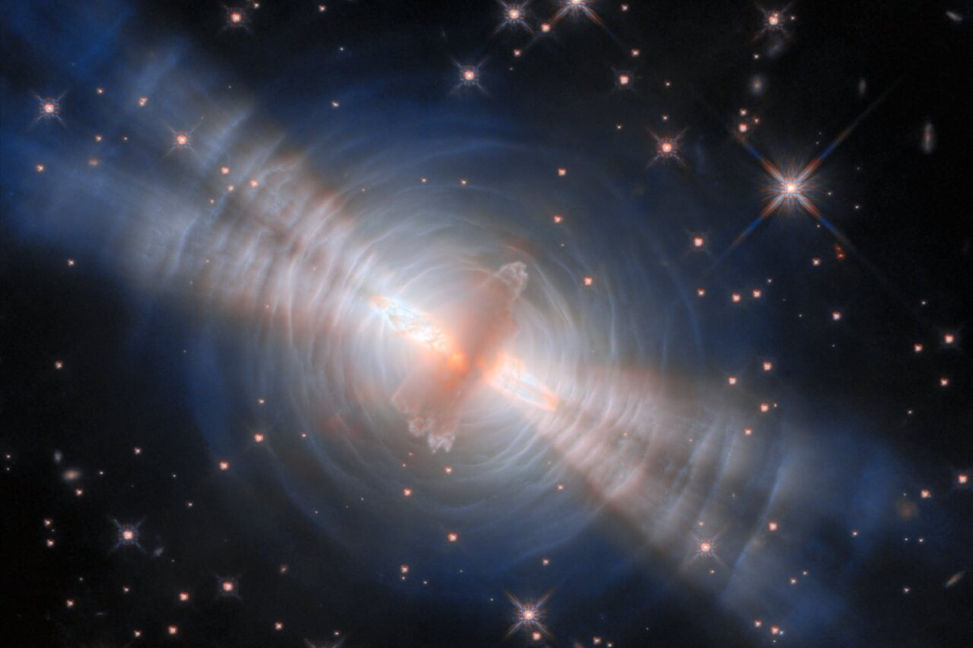 Hubble's new image of the Egg Nebula.