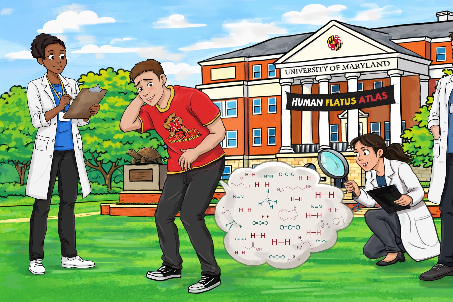 Scientist developed an electrochemical sensor that tracks gas movements in your gut microbiome.