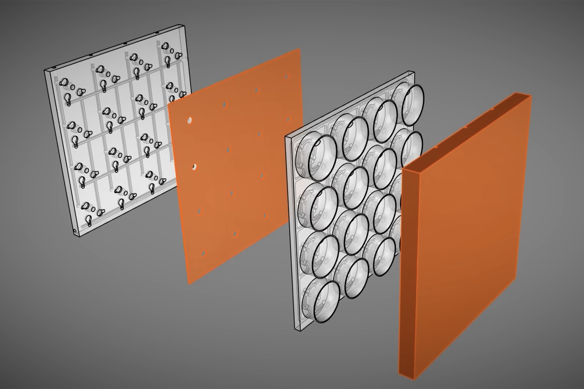 Vacuum powered display