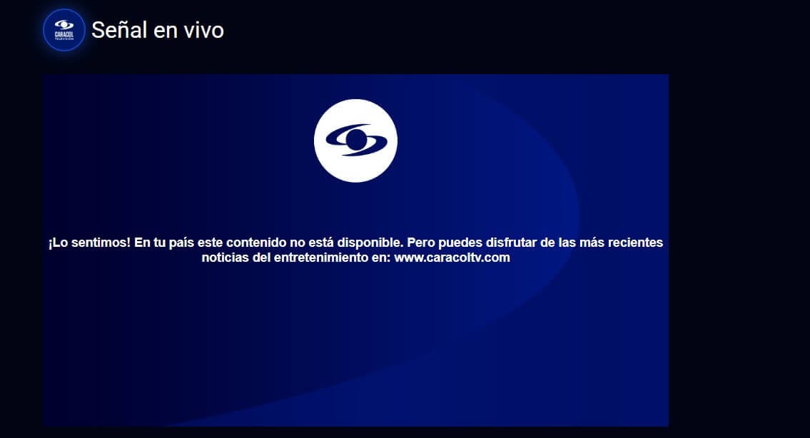Caracol Tv Error