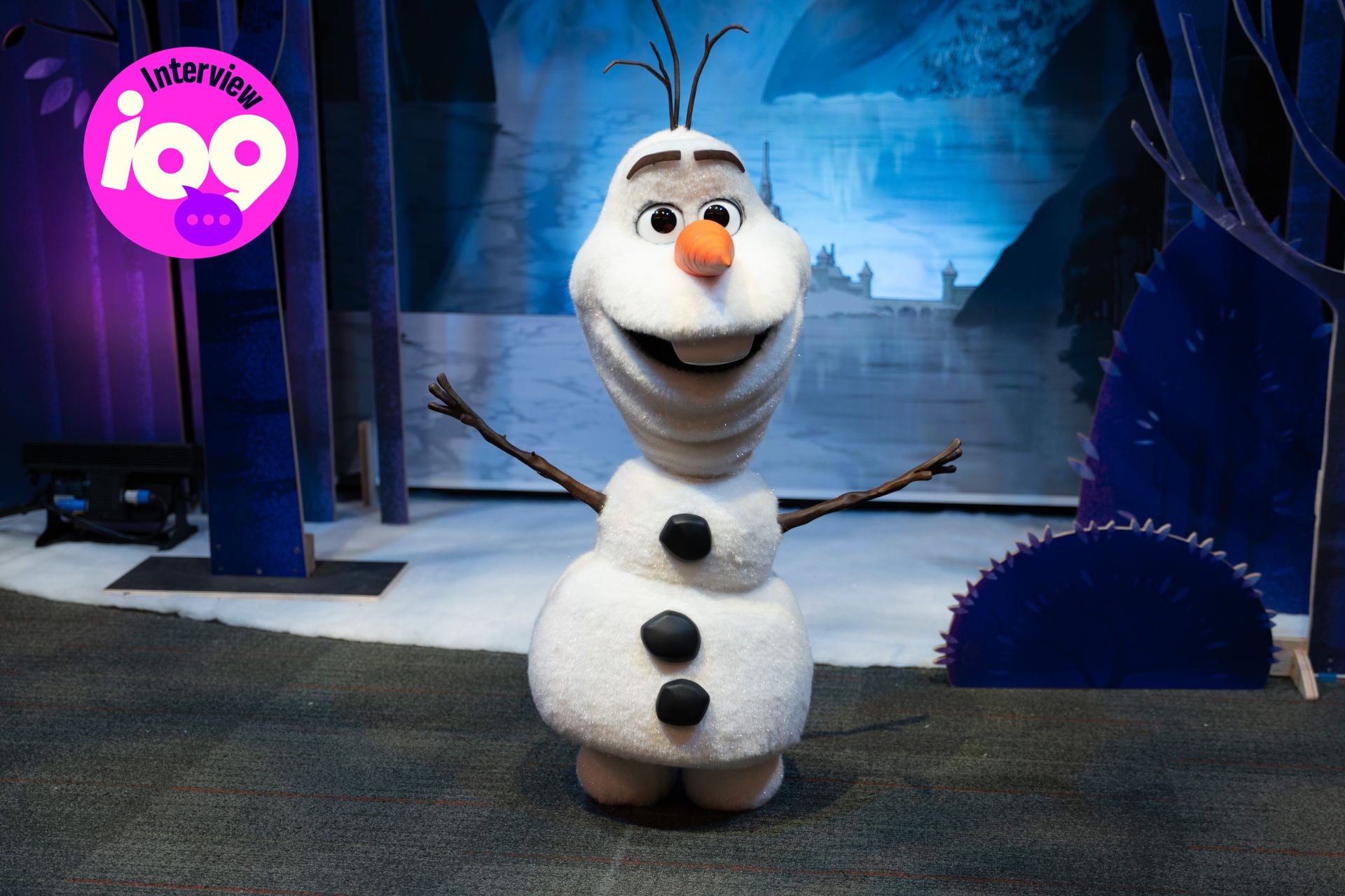 We got to spend time with Disney's most advanced robot ever, Olaf from 'Frozen.'