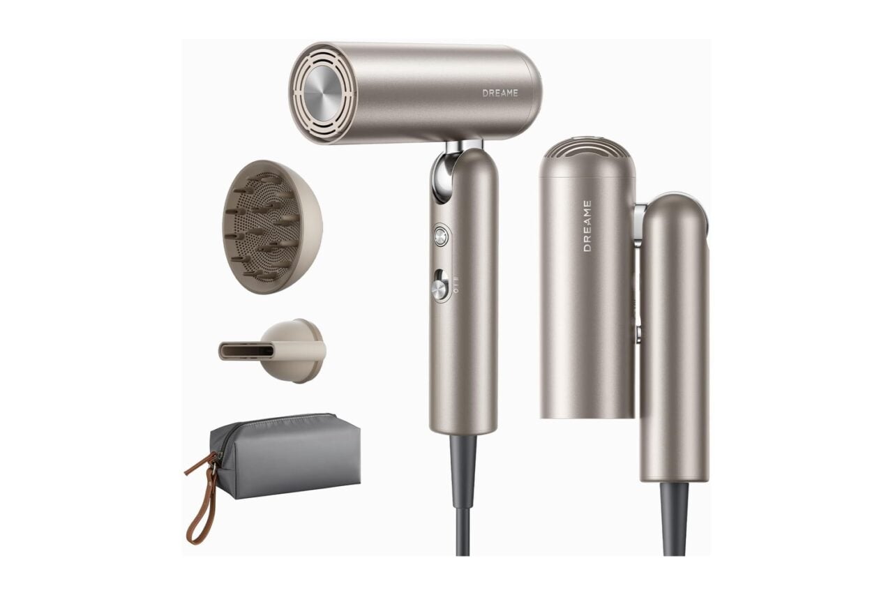 Dreame Pocket Pro Hair Dryer, Compact Foldable Ionic Blow Dryer