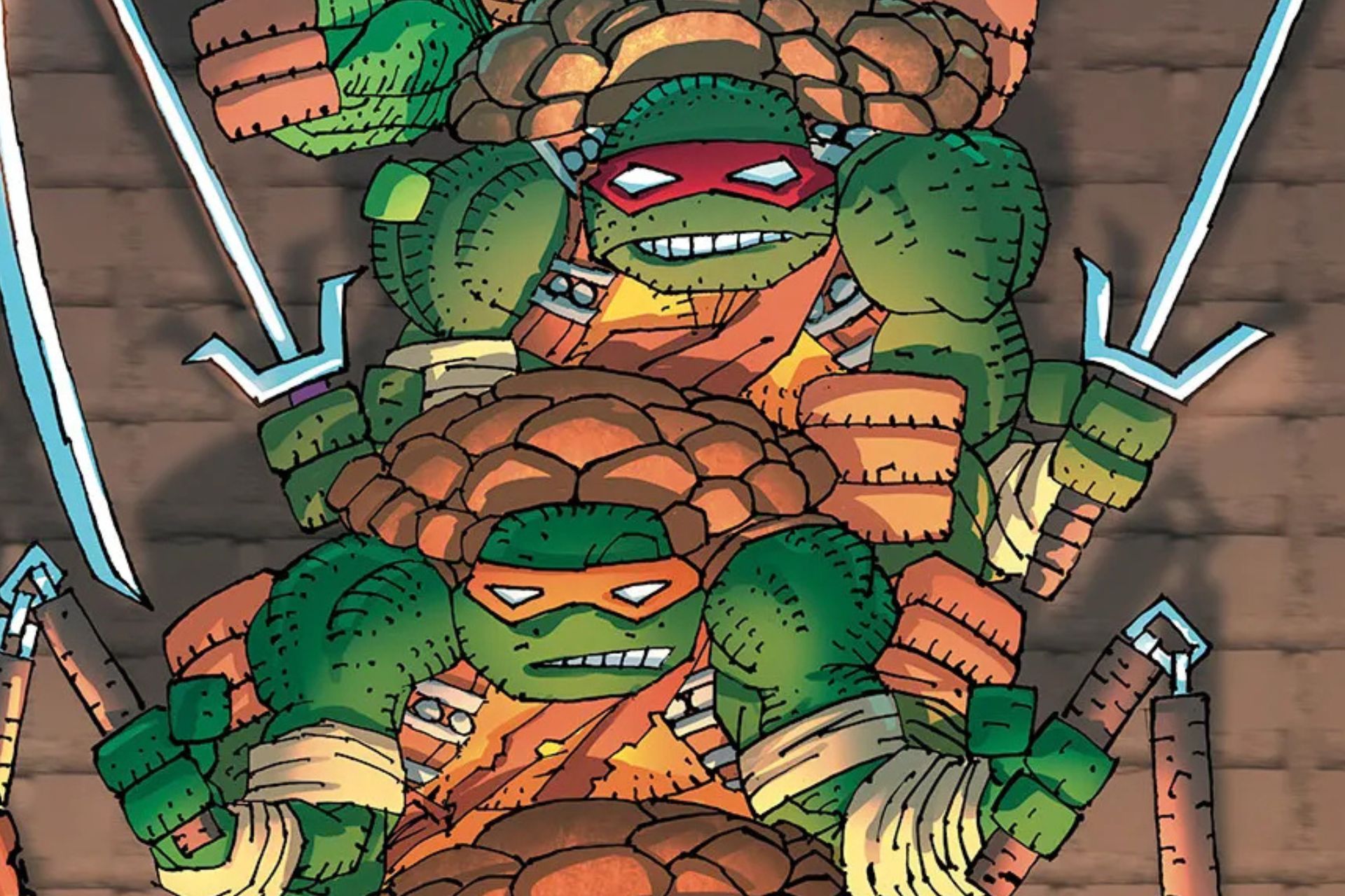 Here's just a glimpse at Frank Miller's cover for 'Teenage Mutant Ninja Turtles' #300.