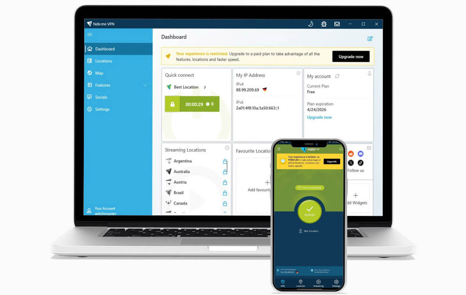 Hide.me apps - quality VPN for security