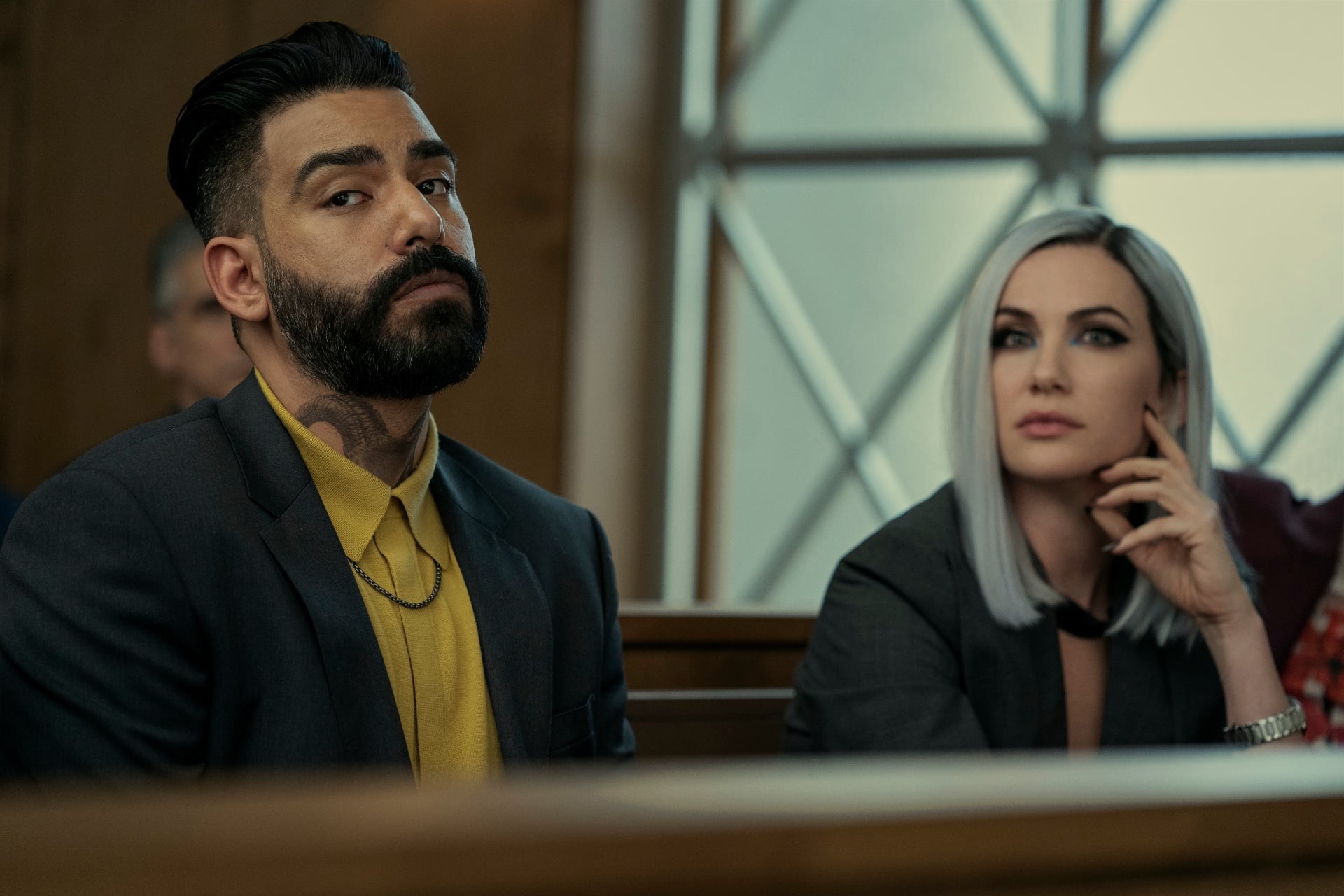 Rahul Kohli and Kate Siegel in 'The Fall of the House of Usher.'