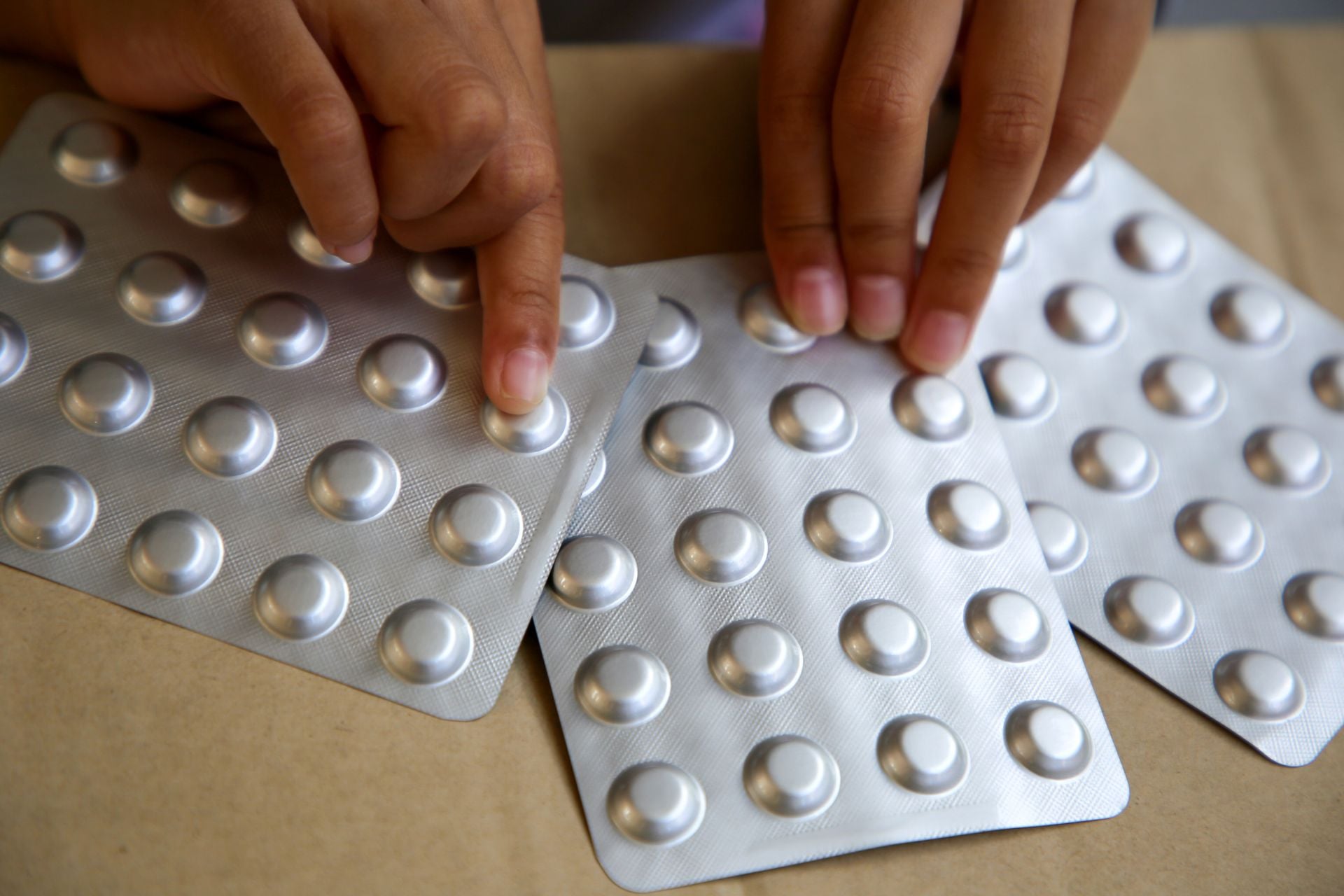 Blister packs containing methylphenidate, the active ingredient in brand name drugs like Ritalin.