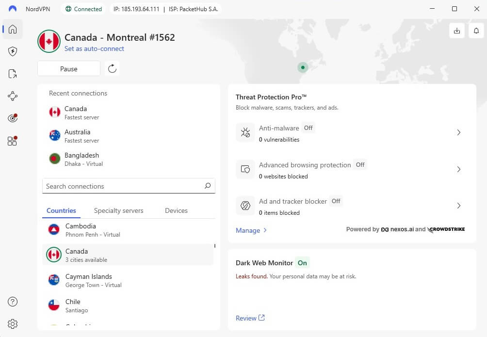 Nordvpn Canada Ip Connected