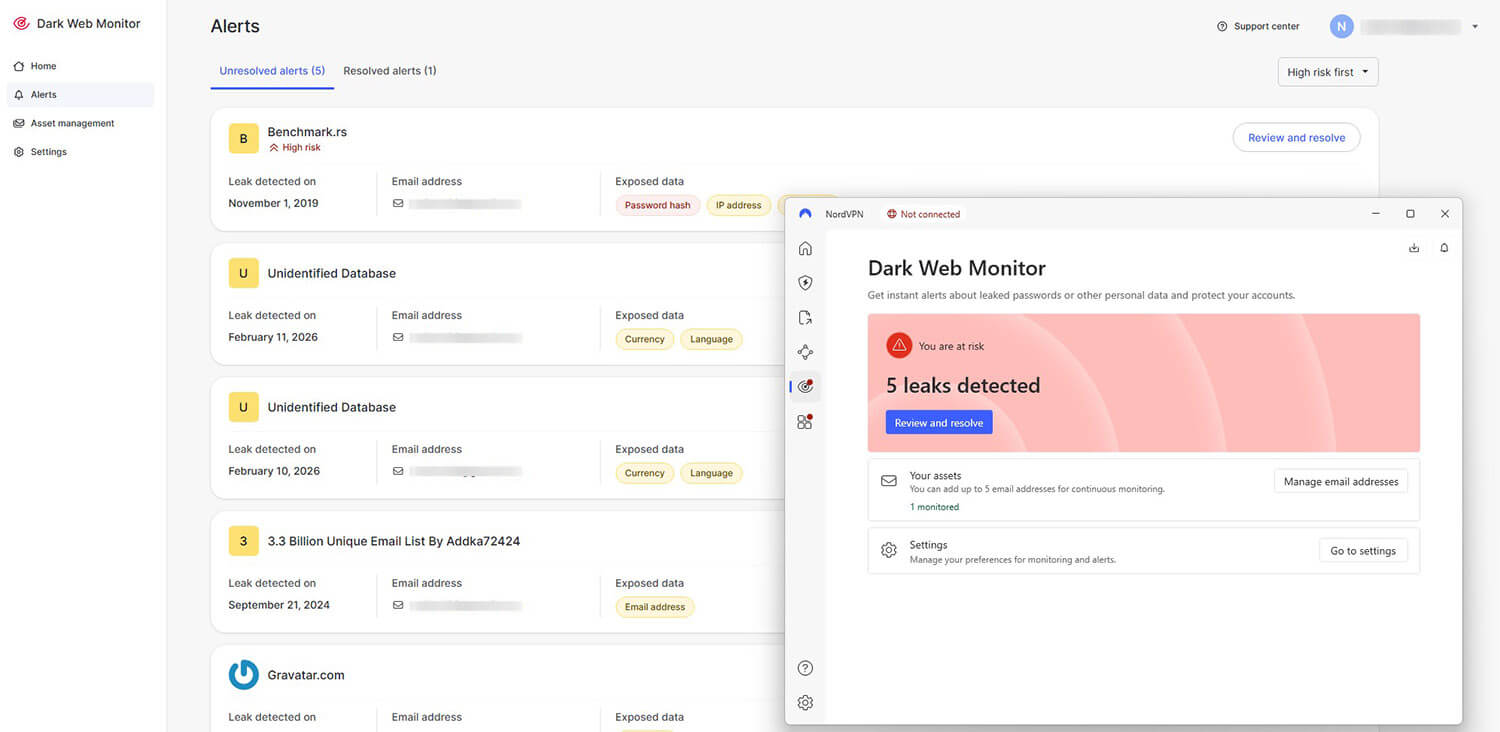 Nordvpn Dark Web Monitor
