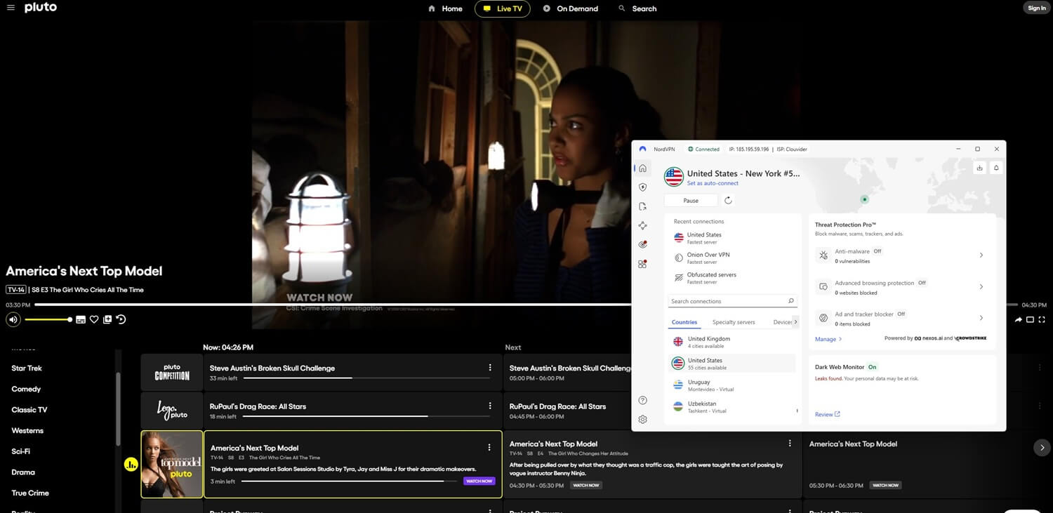 Nordvpn Pluto Tv Unblocked