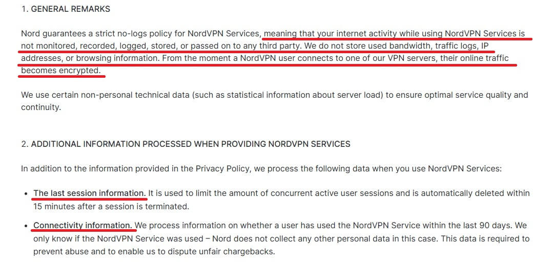 Nordvpn Privacy Policy