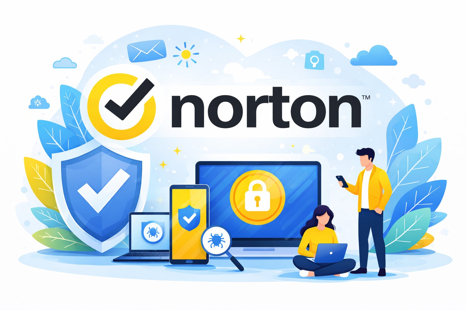 Norton keeps phones, laptops, and tablets safe from cyberthreats. 
