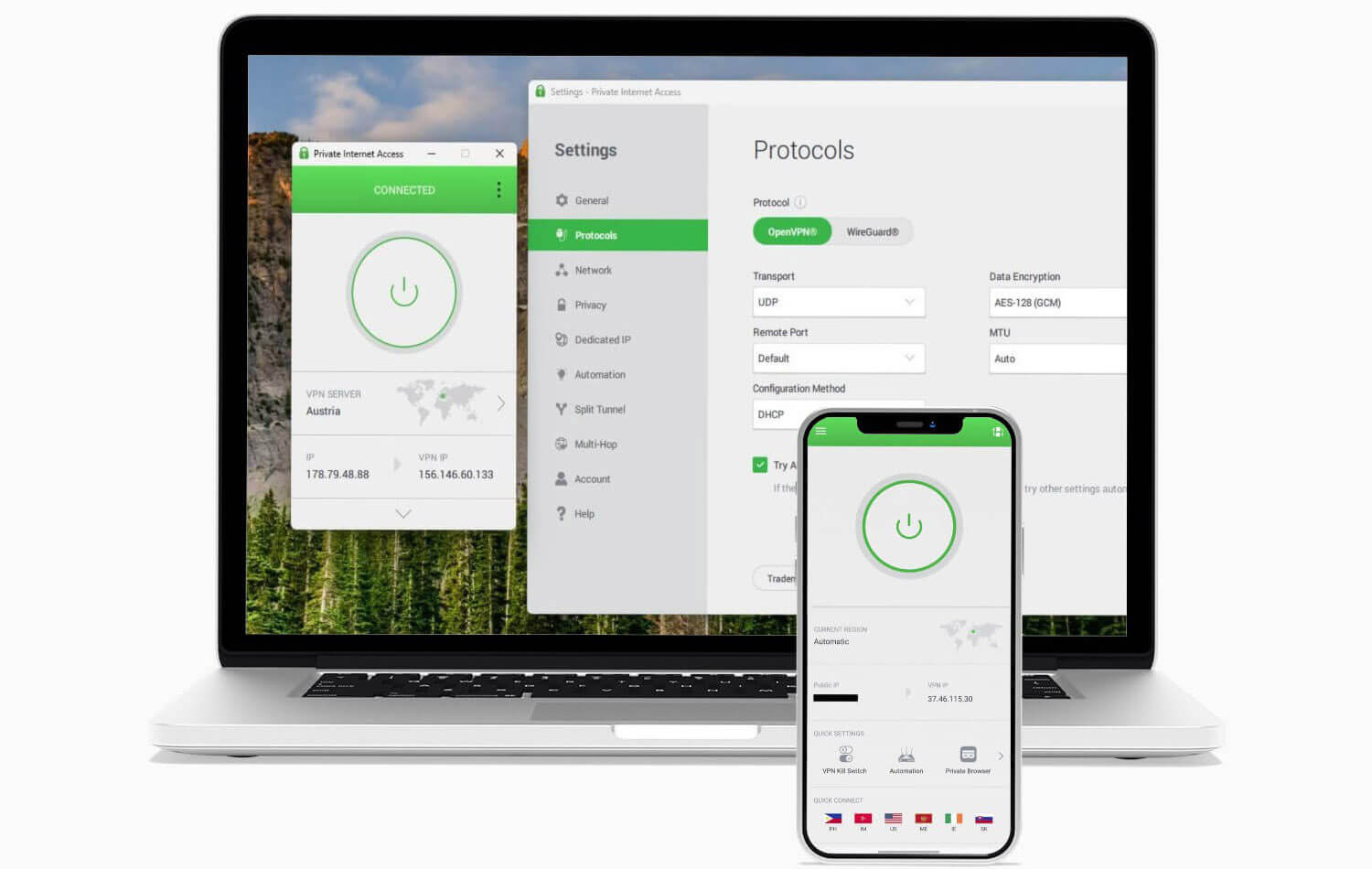 PIA VPN apps - best cheap VPN service