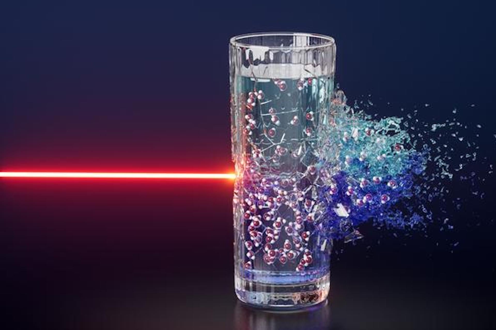 Ultrafast x-ray lasers captured water before it froze.