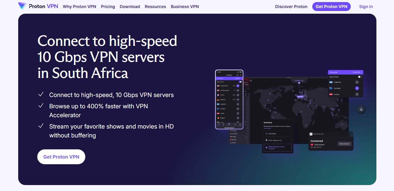 Proton Vpn South Africa