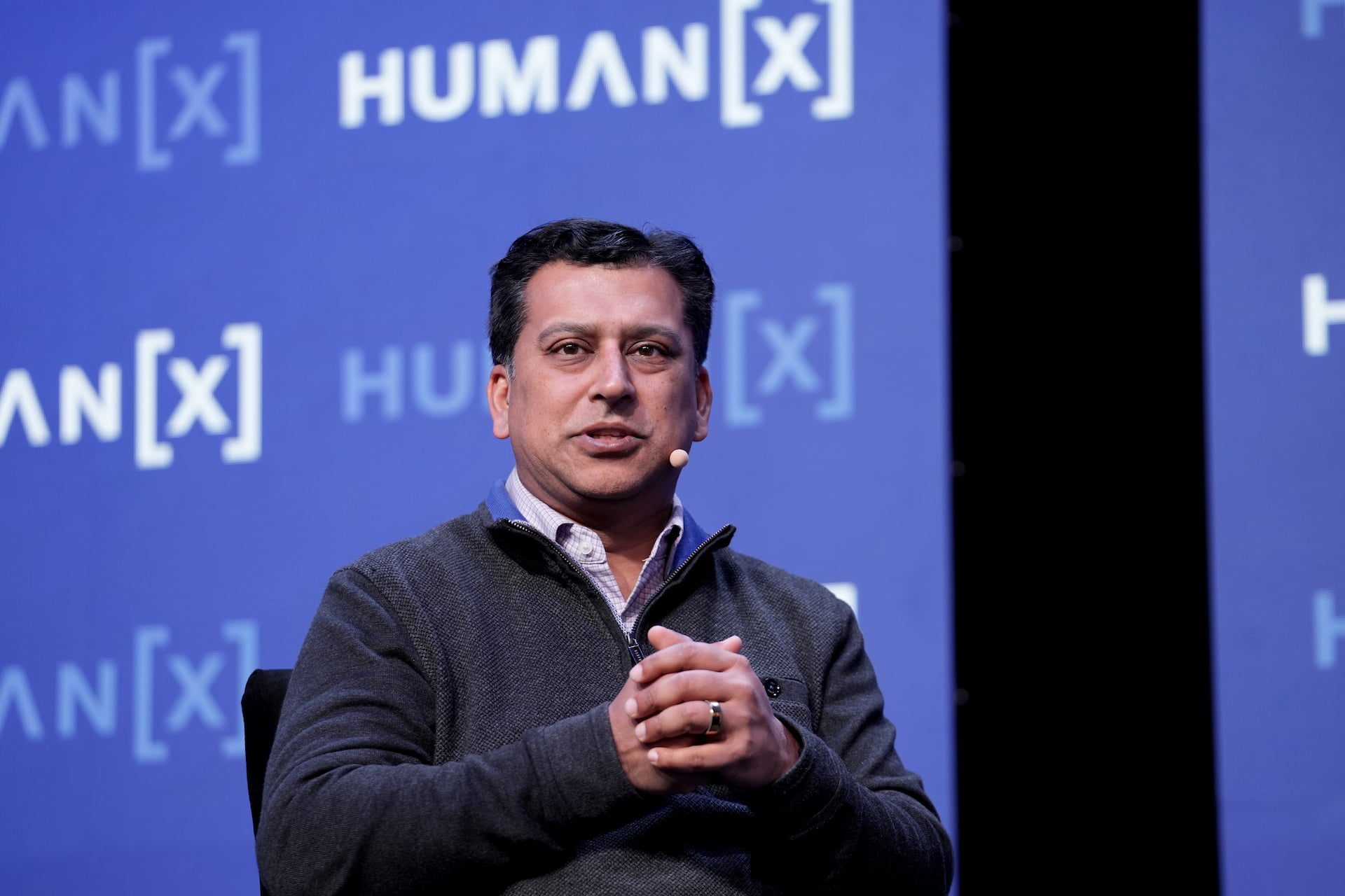 Shishir Mehrotra, CEO of Superhuman (also known as Grammarly) speaking at an event