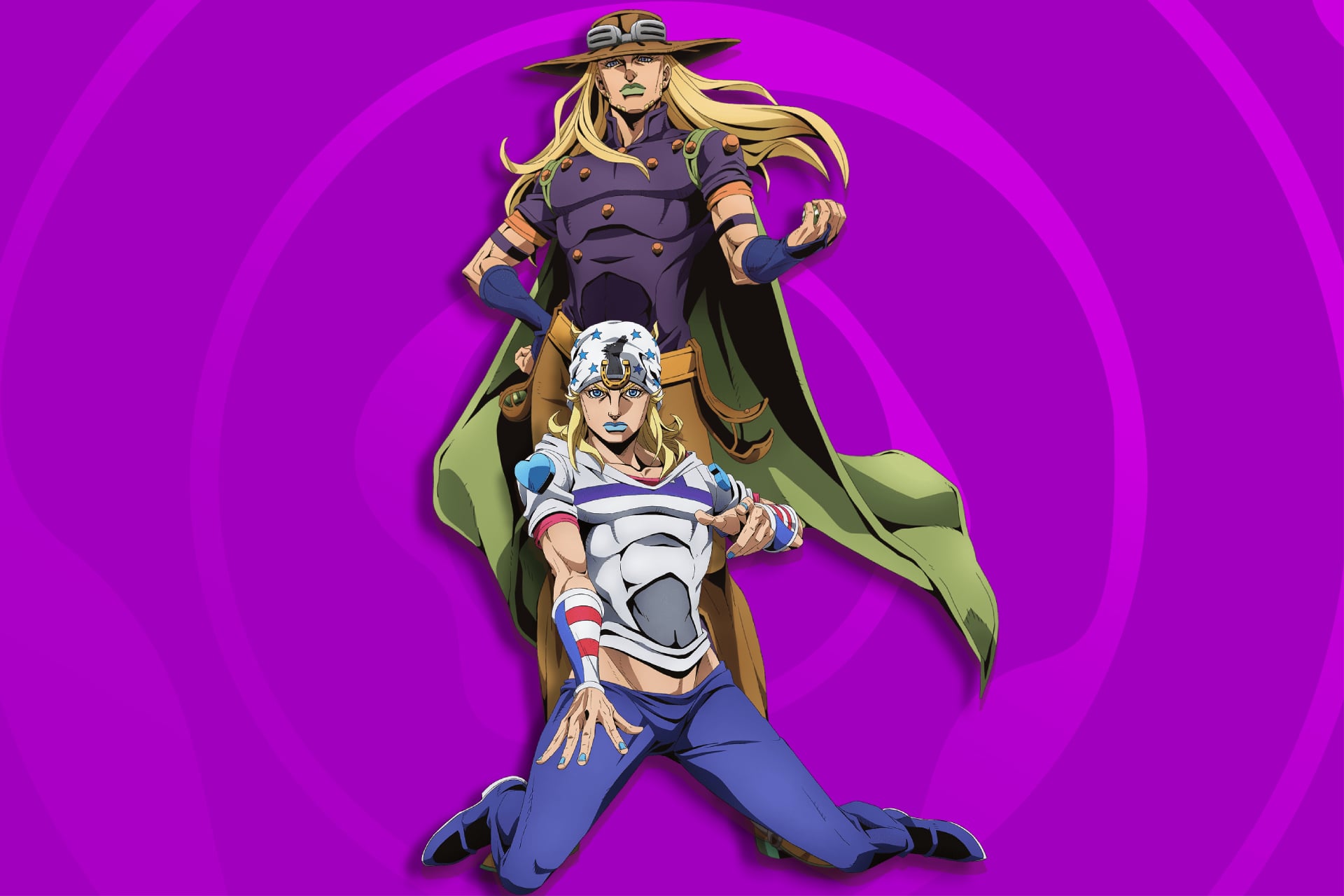 Steel Ball Run Jojo's Bizarre Adventure image of Johnny and Gyro