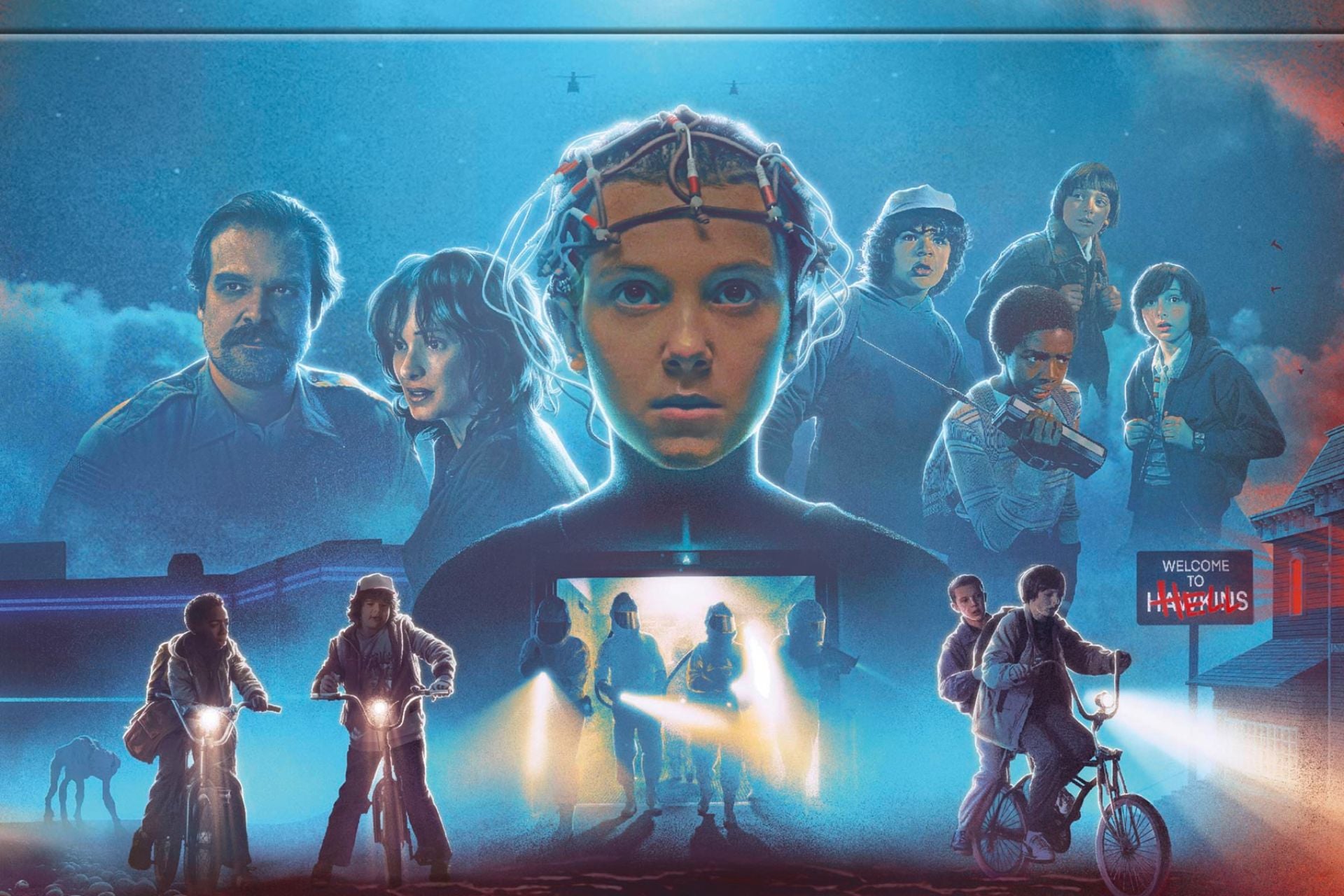 Some of the art from the new Stranger Things 4K release.