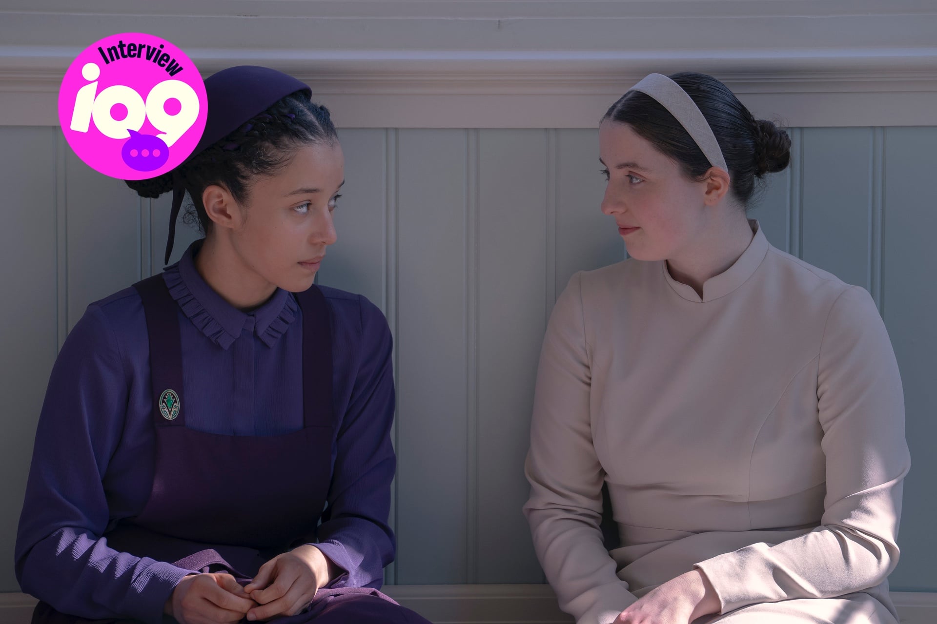 Agnes (Chase Infiniti) and Daisy (Lucy Halliday) in 'The Testaments.'