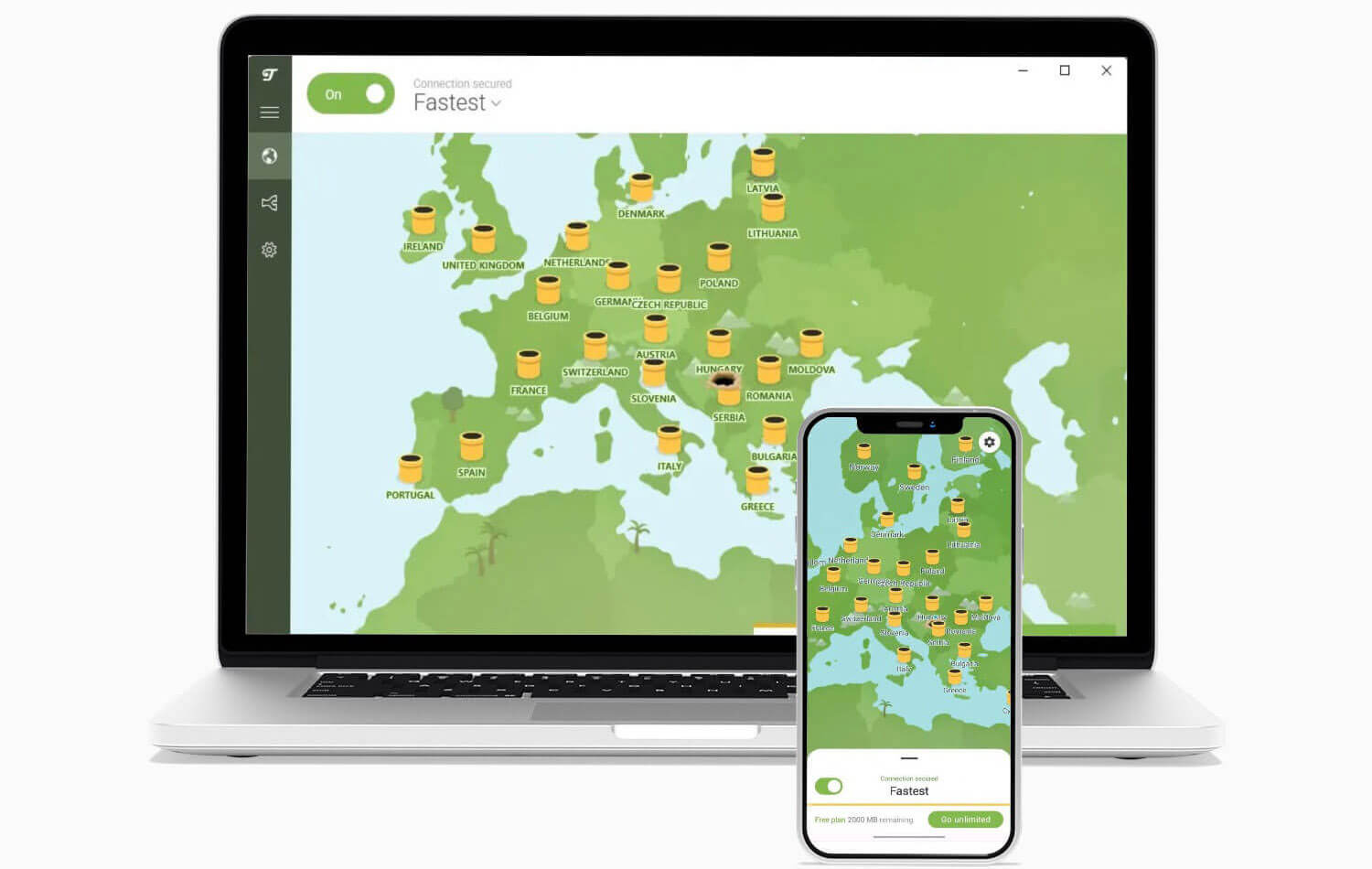 TunnelBear apps - best free VPN solution