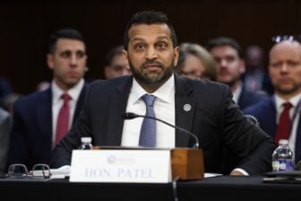 Federal Bureau of Investigation Director Kash Patel arrives to a Senate Intelligence Committee hearing on worldwide threats in the Hart Senate Office Building on March 18, 2026 in Washington, DC.