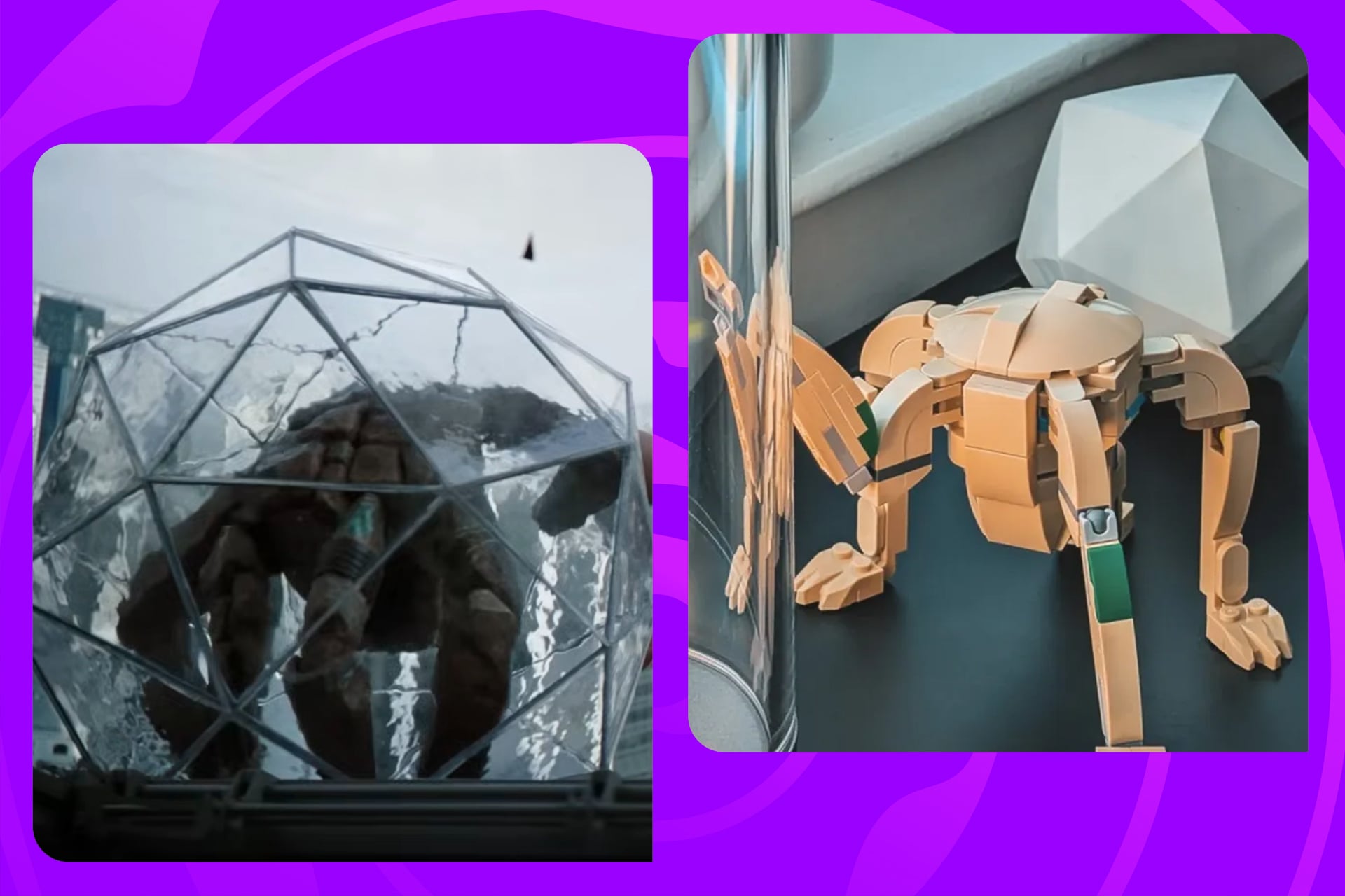 A Lego creator figured out how to make Rocky out of a Lego set called Cute Bunny.