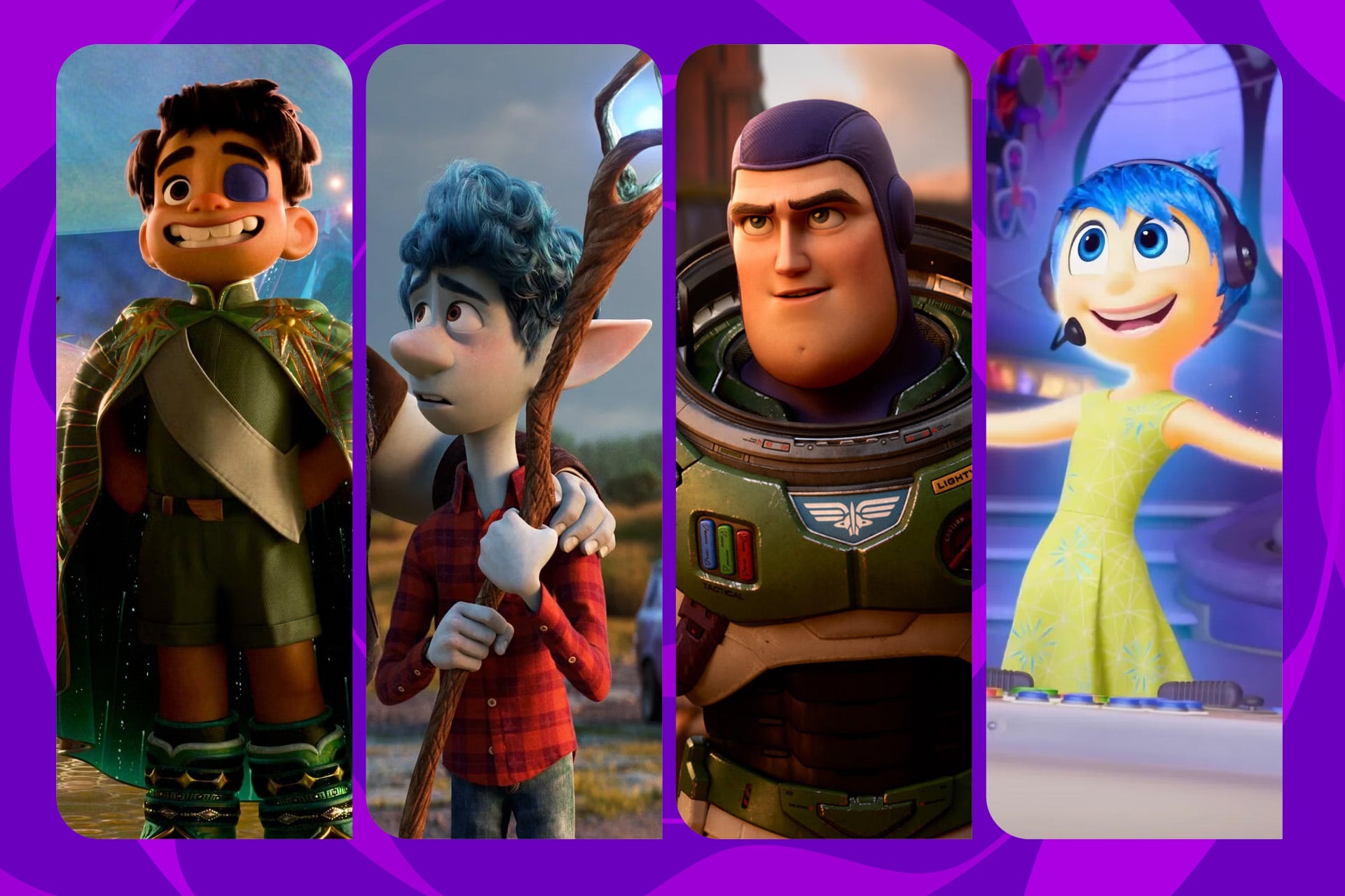 Pixar Movies Elio Onward Lightyear Inside Out