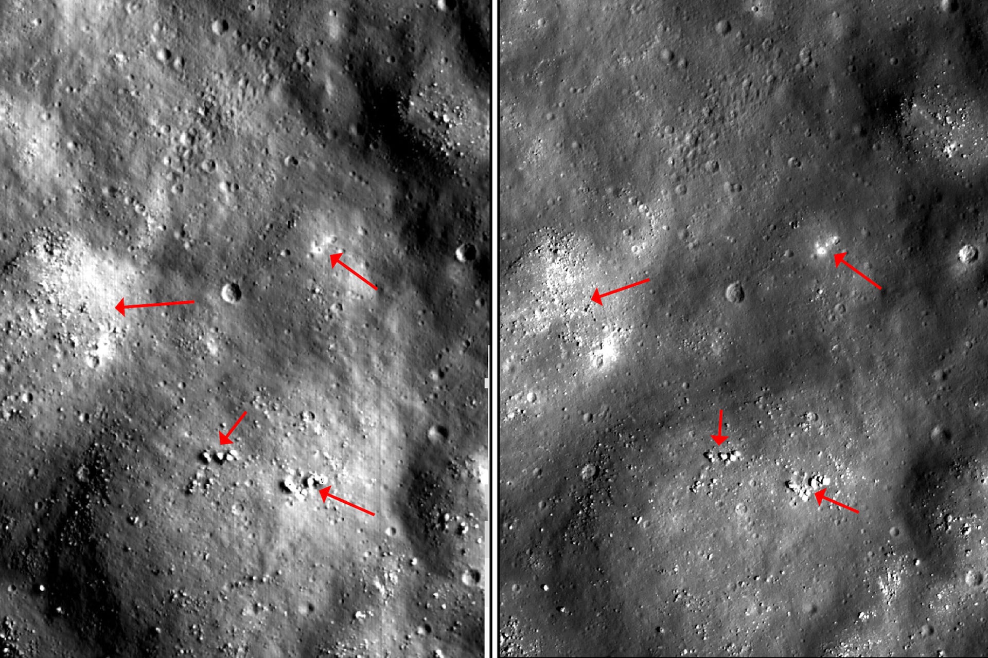 ShadowCam captured images of permanently shadowed regions on the Moon in search of water ice.