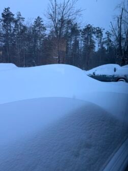 Heavy snow in northern Michigan
