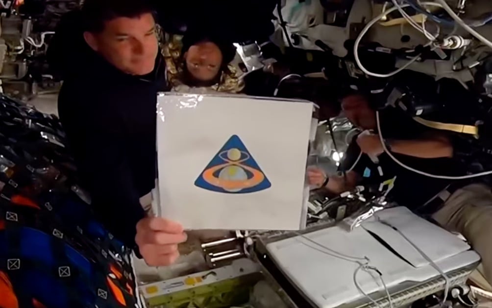 Apollo 8 patch aboard Orion