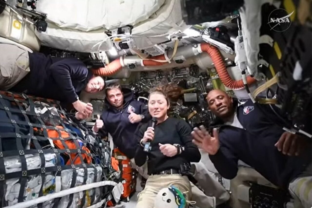 Artemis 2 Crew Inside Orion