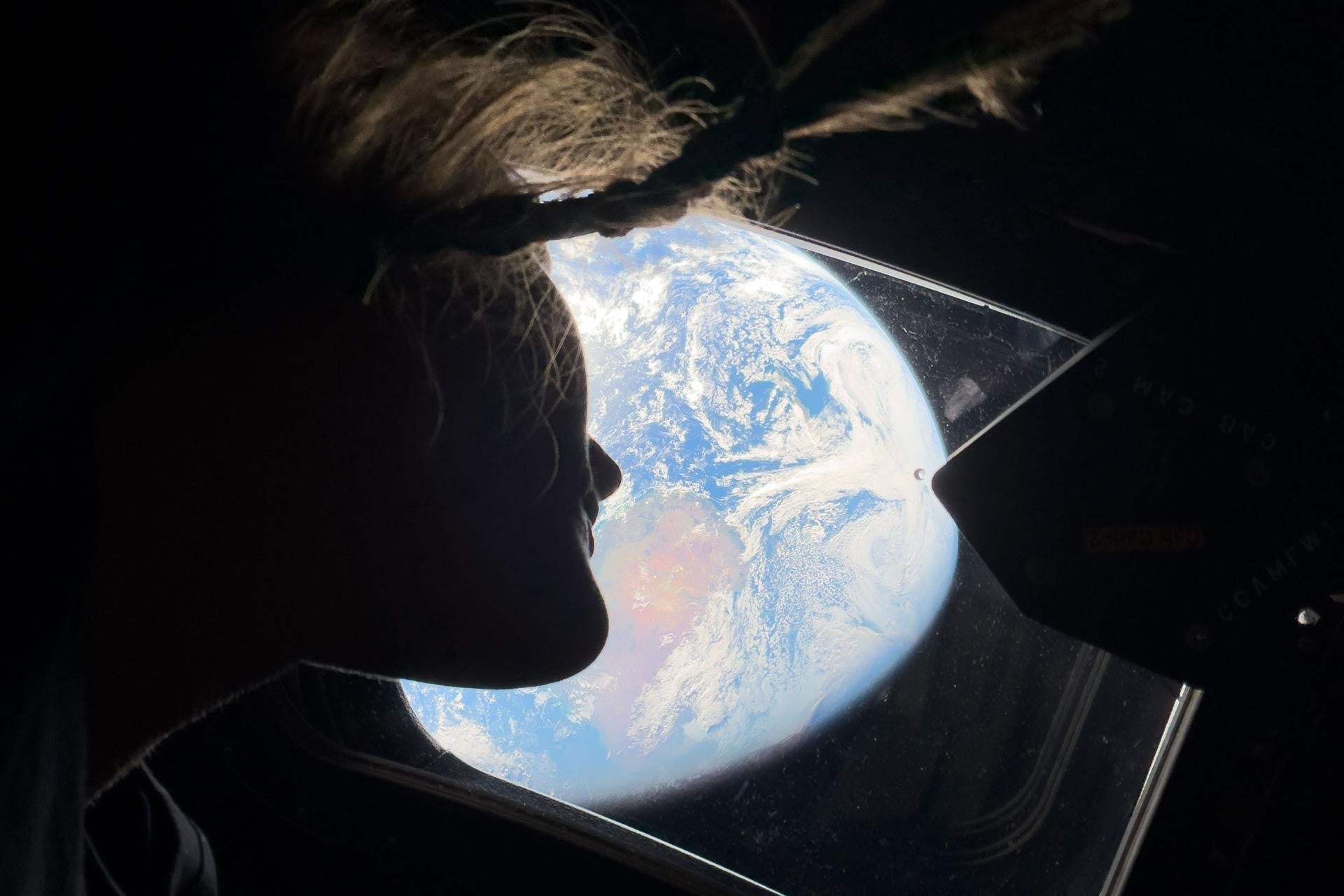 Artemis Ii Christina Koch Space Selfie with Earth in background