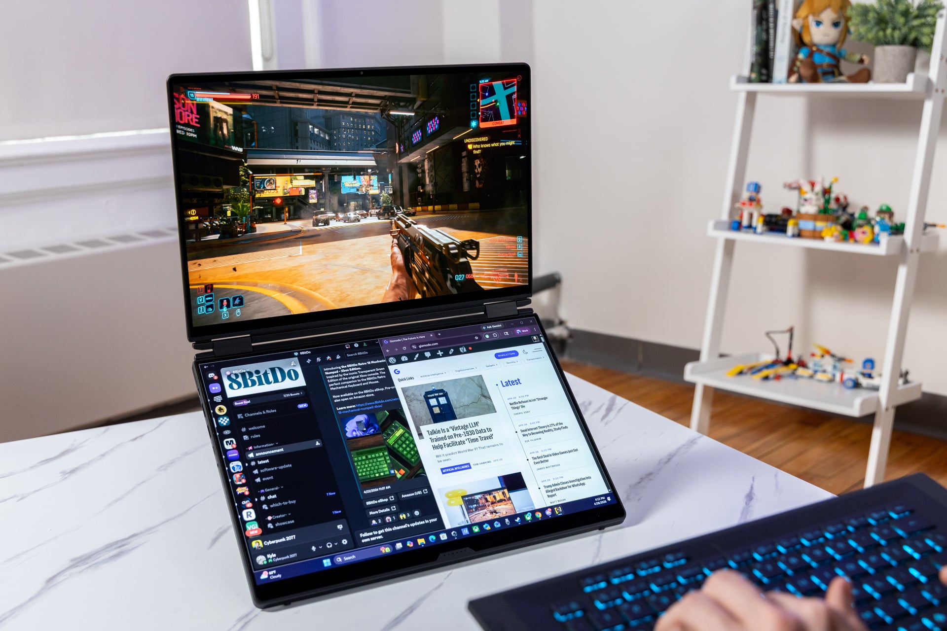 Tell me of another laptop that lets you game like this? Go ahead, I'm waiting.