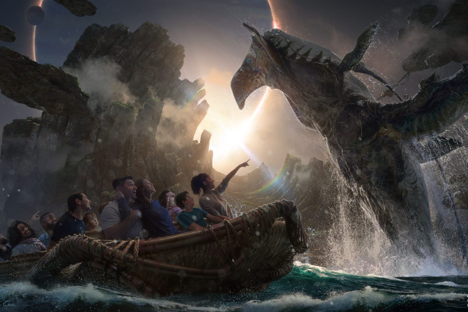 Concept art of a new 'Avatar' ride that now may never happen.