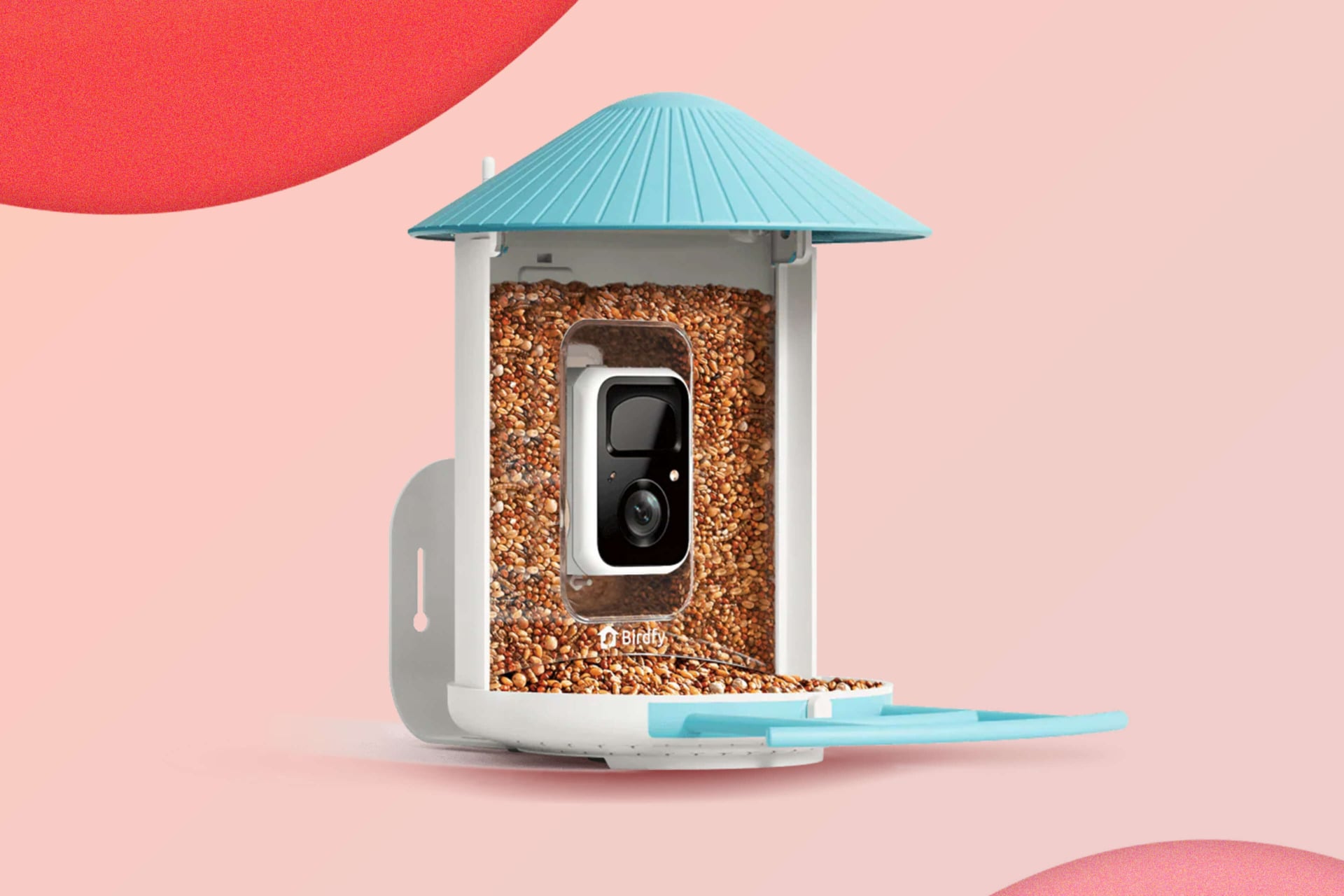 An illustration of the Birdfy Smart Bird Feeder.