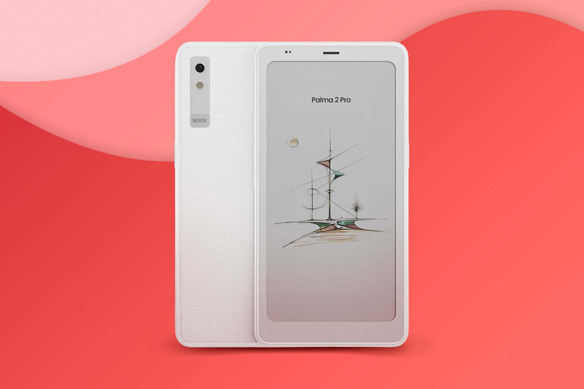 An illustration of the Boox Palma 2 Pro.