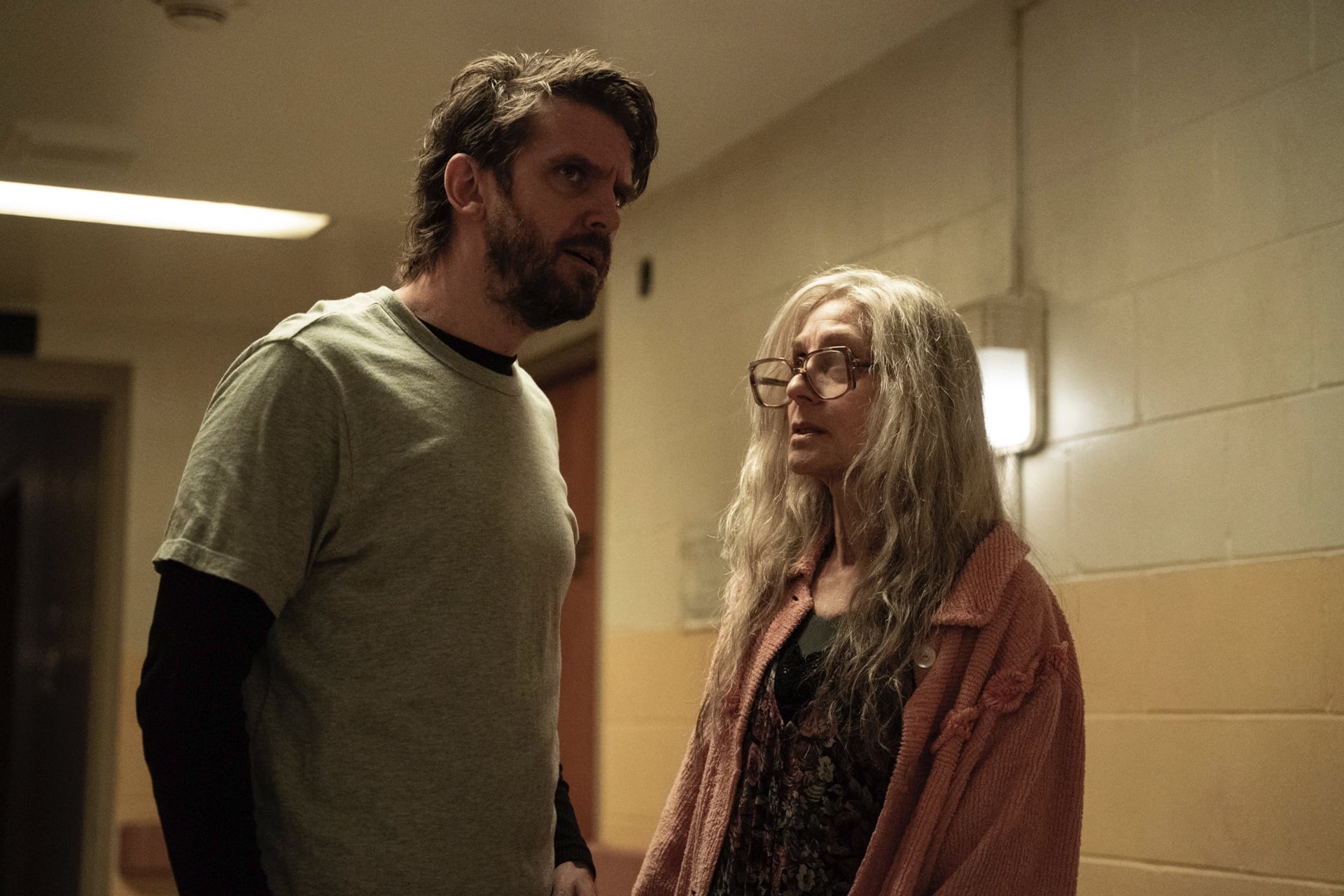 Dan Stevens and Judith Light in 'The Terror: Devil in Silver.'