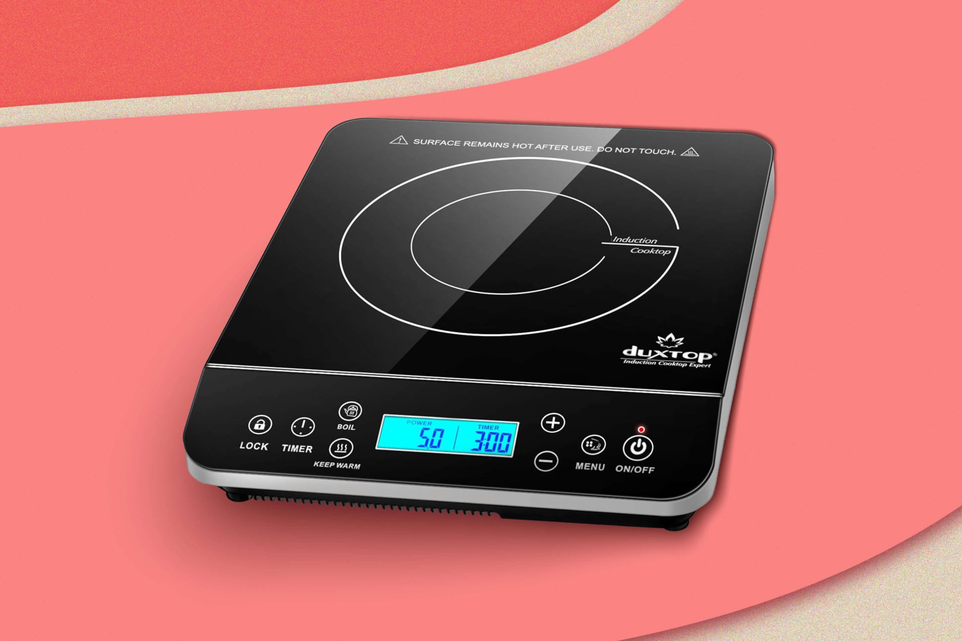 An illustration of the Duxtop Portable Induction Cooktop.