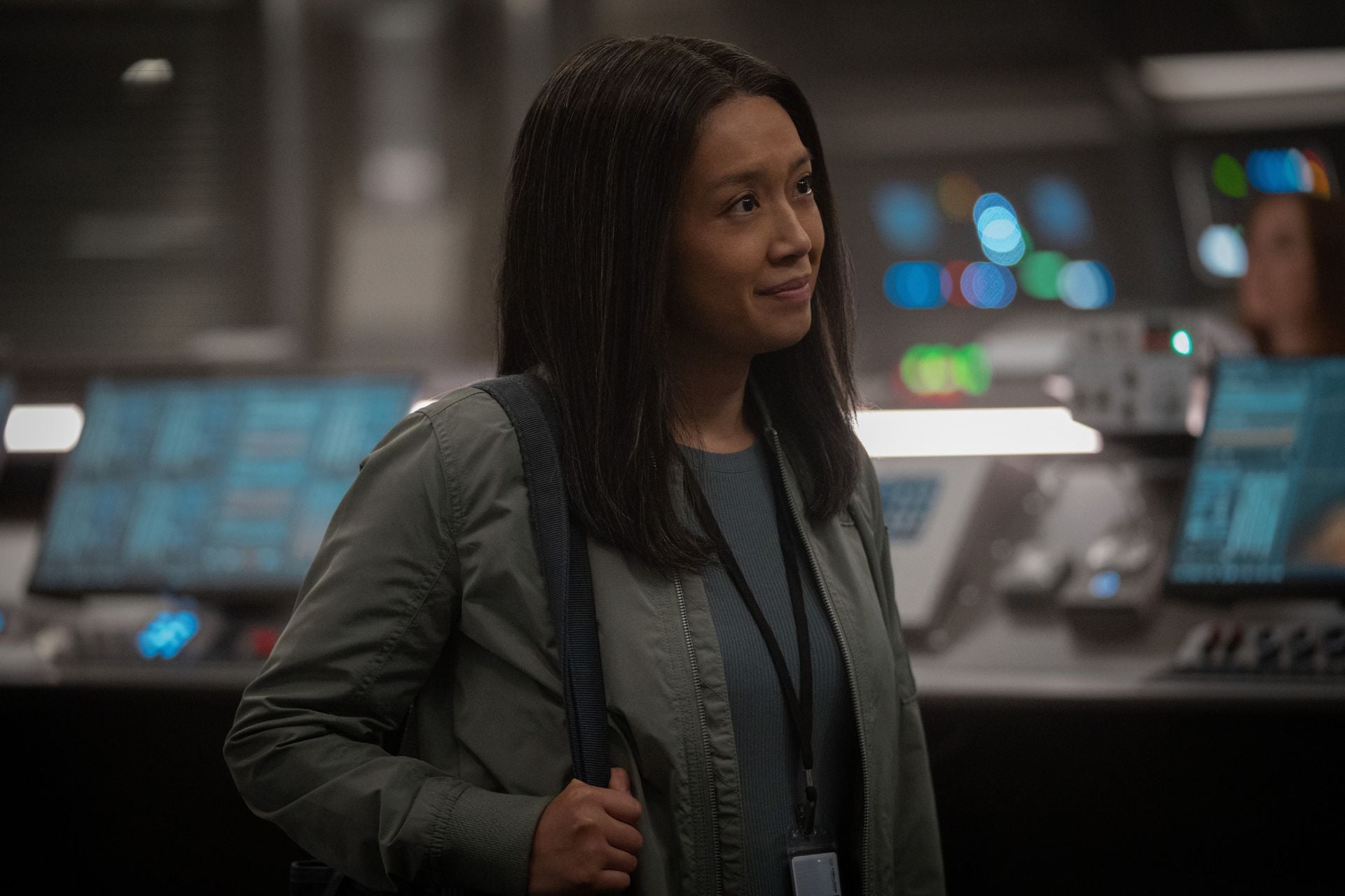 Kelly Baldwin (Cynthy Wu) stands in Mars Mission Control on For All Mankind.