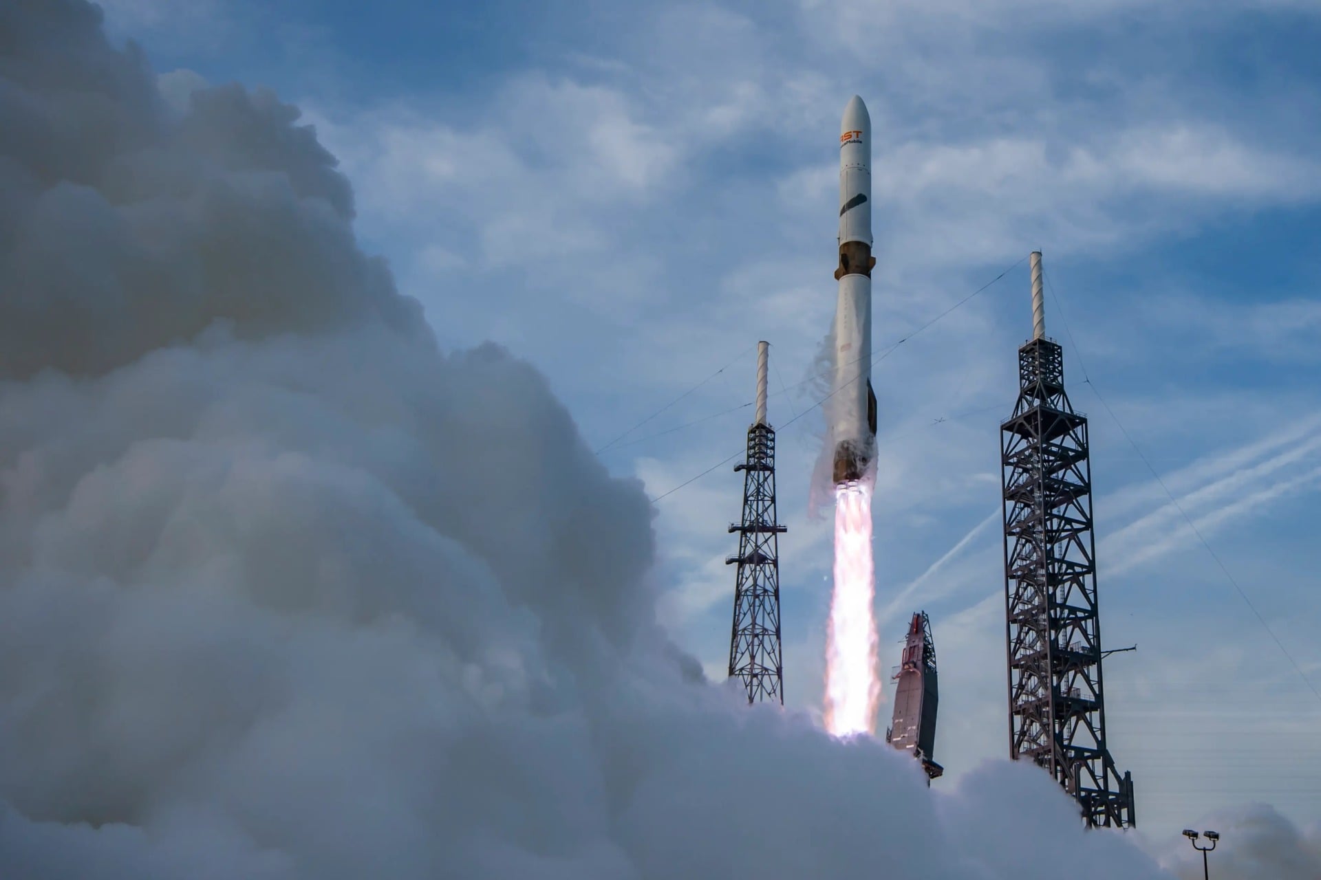 New Glenn at liftoff during the NG-3 mission on April 19, 2026