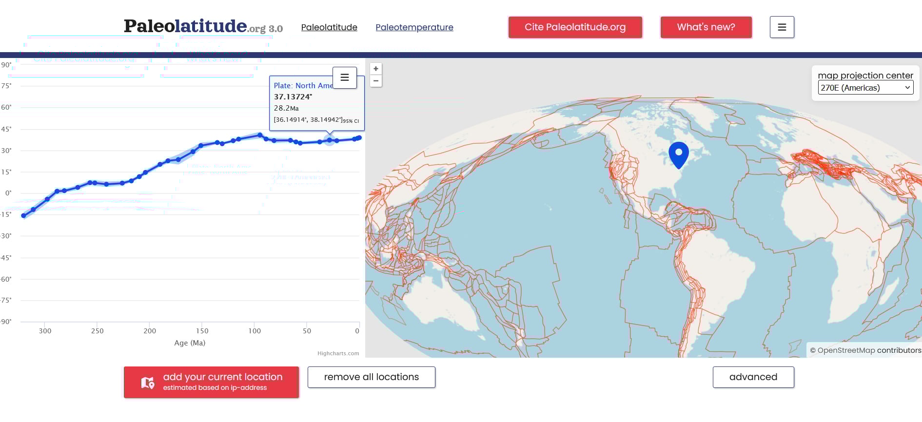 Geo Paleolatitude Screenshot Dc