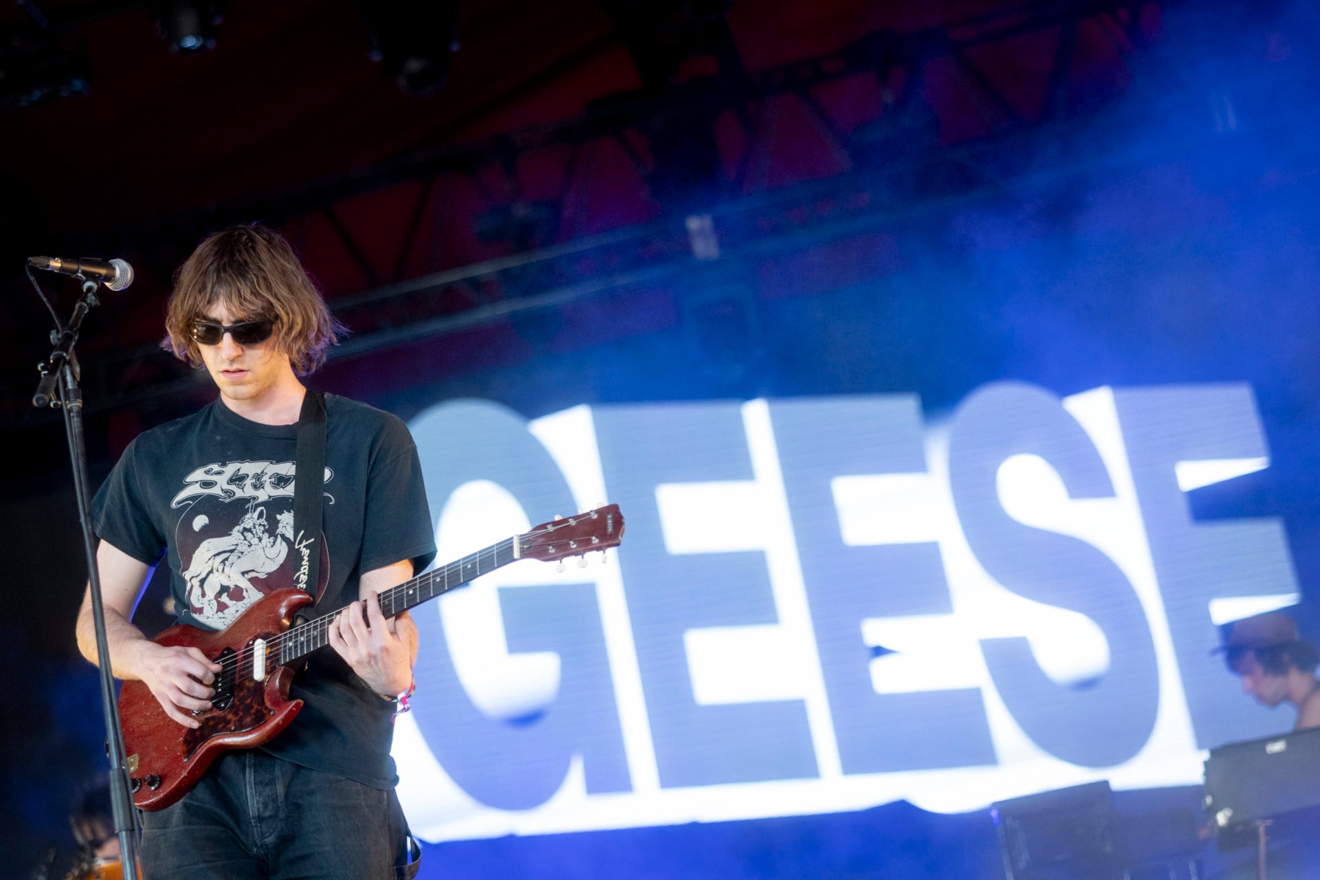 Geese playing at Coachella 2026.
